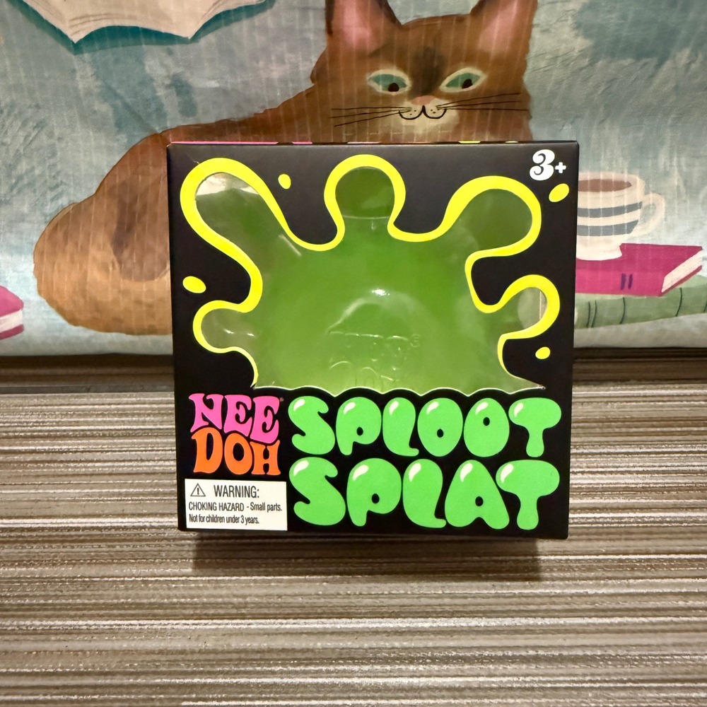 Schylling NeeDoh Sploot Splat Green Fidget Toy Squish Stretch Sensory Toy